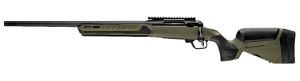 Savage Arms 32650 110 Core Predator Full Size 243 Win 10+1 22" Medium Heavy Fluted Barrel  Arca Rail Forend  Hunter Green AccuStock w/AccuFit V2 Synthetic Stock  Left Hand
