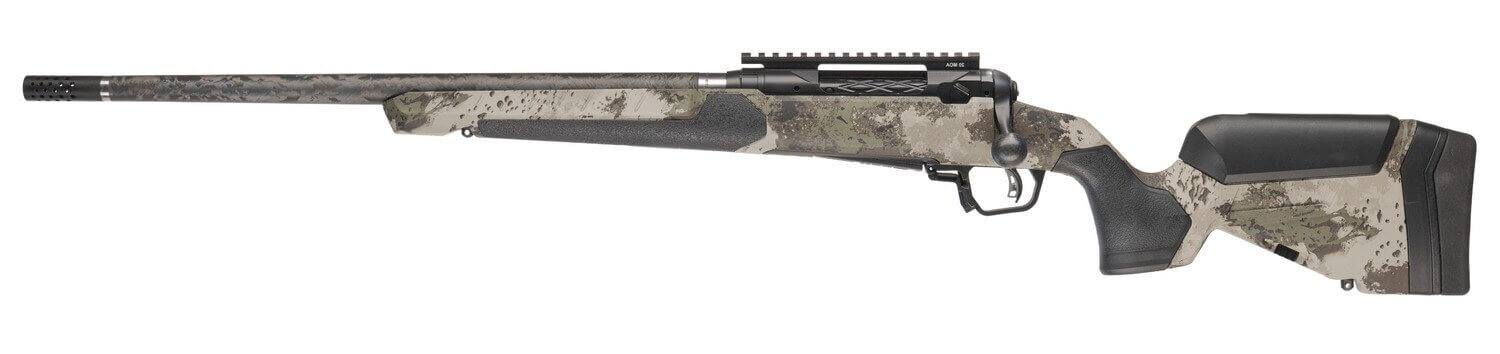 Savage Arms 32730 110 UltraLite Pro Full Size 300 Win Mag 3+1 20" Carbon Fiber Barrel Savage Woodland Camo Accufit V2 Synthetic Stock Left Hand - Image 2