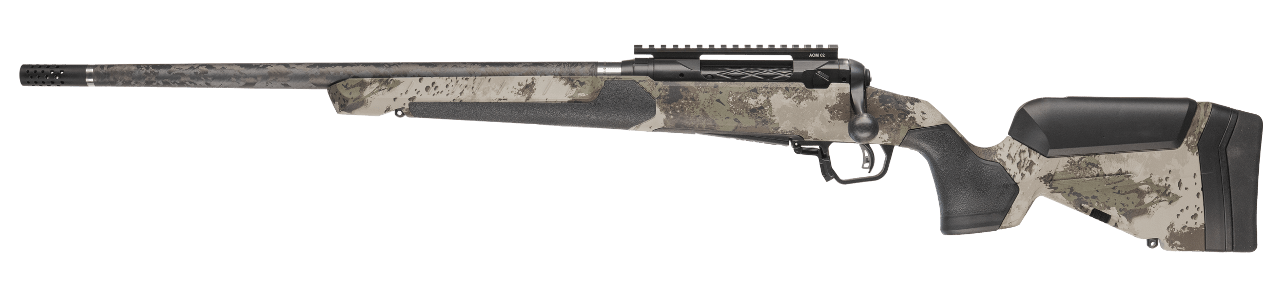 Savage Arms 32730 110 UltraLite Pro Full Size 300 Win Mag 3+1 20" Carbon Fiber Barrel Savage Woodland Camo Accufit V2 Synthetic Stock Left Hand