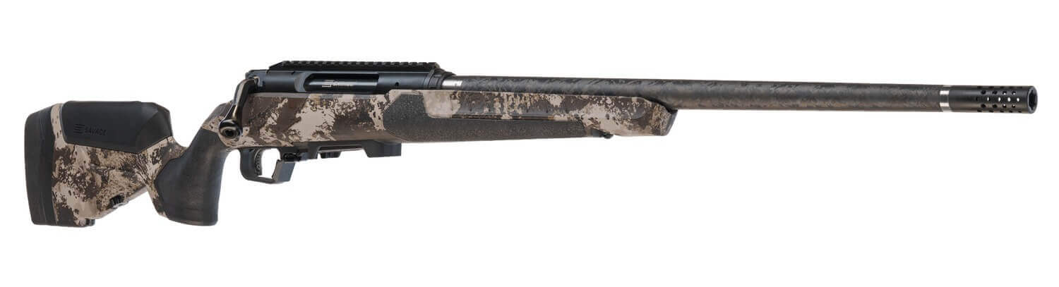Savage Arms 32858 Impulse UltraLite Pro Full Size 270 Win 3+1 20" Carbon Fiber Barrel Carbon Steel Drilled & Tapped Receiver Savage Western Camo AccuStock w/AccuFit V2 Synthetic Stock - Image 3