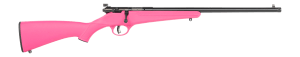 Savage Arms  Rascal F-SR 22 LR 1rd 16.13" Matte Black Single Shot Threaded Barrel  Pink Synthetic Stock  Right Hand