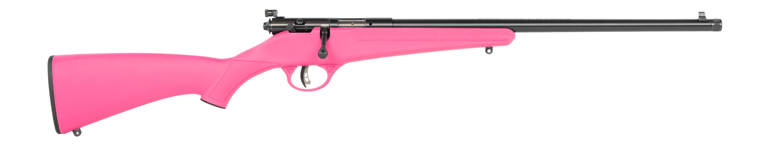 Savage Arms Rascal F-SR 22 LR 1rd 16.13" Matte Black Single Shot Threaded Barrel Pink Synthetic Stock Right Hand