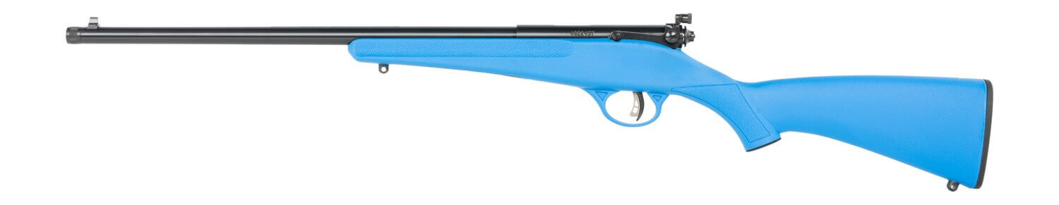 Savage Arms Rascal F-SR 22 LR 1rd 16.13" Matte Black Single Shot Threaded Barrel Blue Synthetic Stock Right Hand - Image 2
