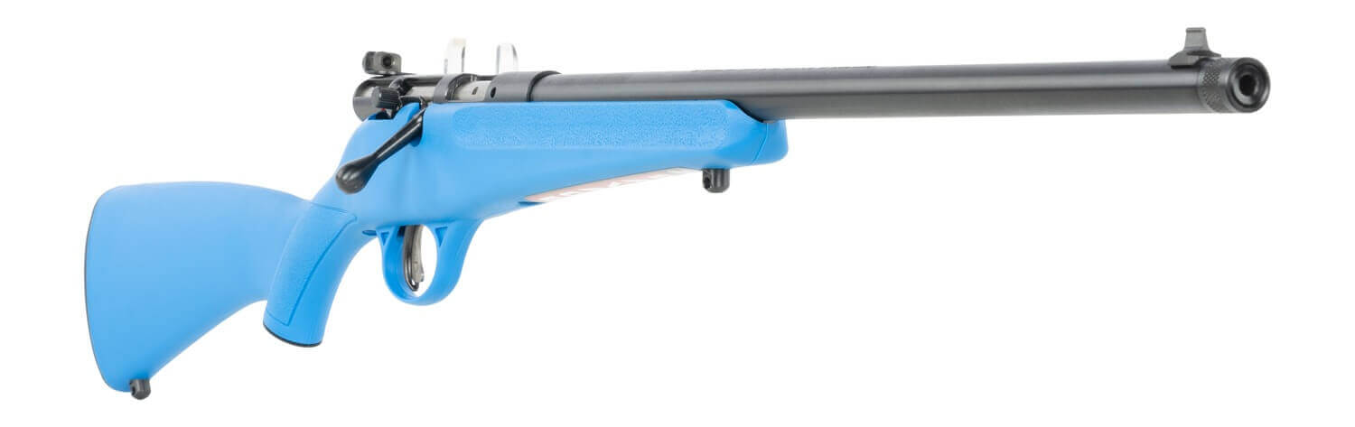 Savage Arms Rascal F-SR 22 LR 1rd 16.13" Matte Black Single Shot Threaded Barrel Blue Synthetic Stock Right Hand - Image 3