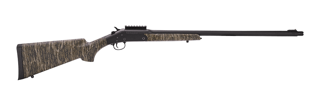 Stevens 301 Turkey Compact 410 Gauge Break Open 3" 1rd Matte Black Single Shot Barrel & Receiver Mossy Oak Bottomland Synthetic Stock
