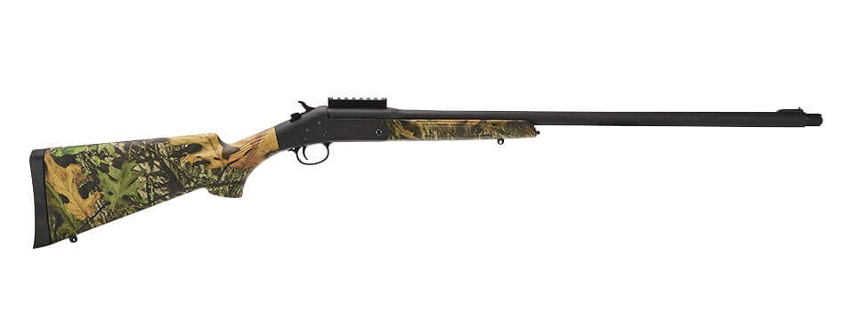 Stevens 301 Turkey Compact 20 Gauge Break Open 3" 1rd Matte Black Single Shot Barrel & Receiver Mossy Oak Bottomland Synthetic Stock Ambidextrous - Image 2