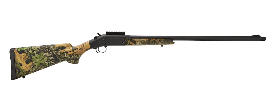 Stevens 301 Turkey Compact 20 Gauge Break Open 3" 1rd Matte Black Single Shot Barrel & Receiver Mossy Oak Bottomland Synthetic Stock Ambidextrous