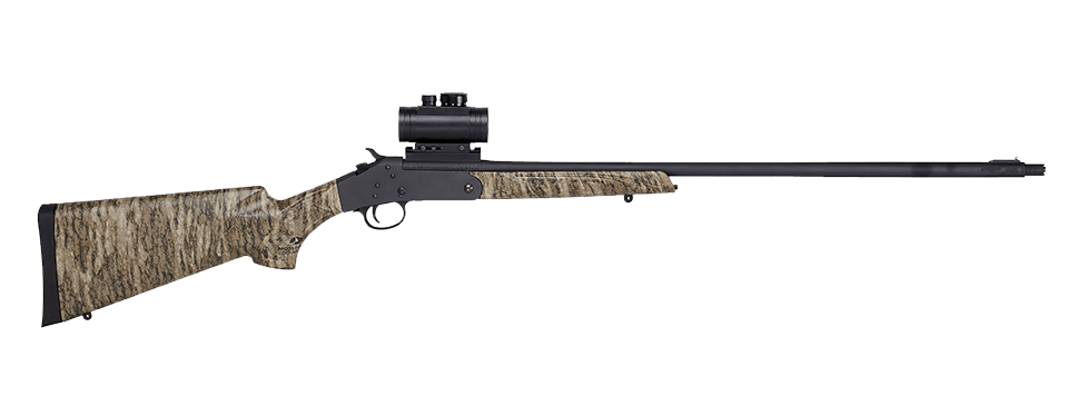 Stevens 301 Turkey XP Compact 20 Gauge Break Open 3" 1rd Matte Black Single Shot Barrel & Receiver Mossy Oak Bottomland Synthetic Stock Ambidextrous