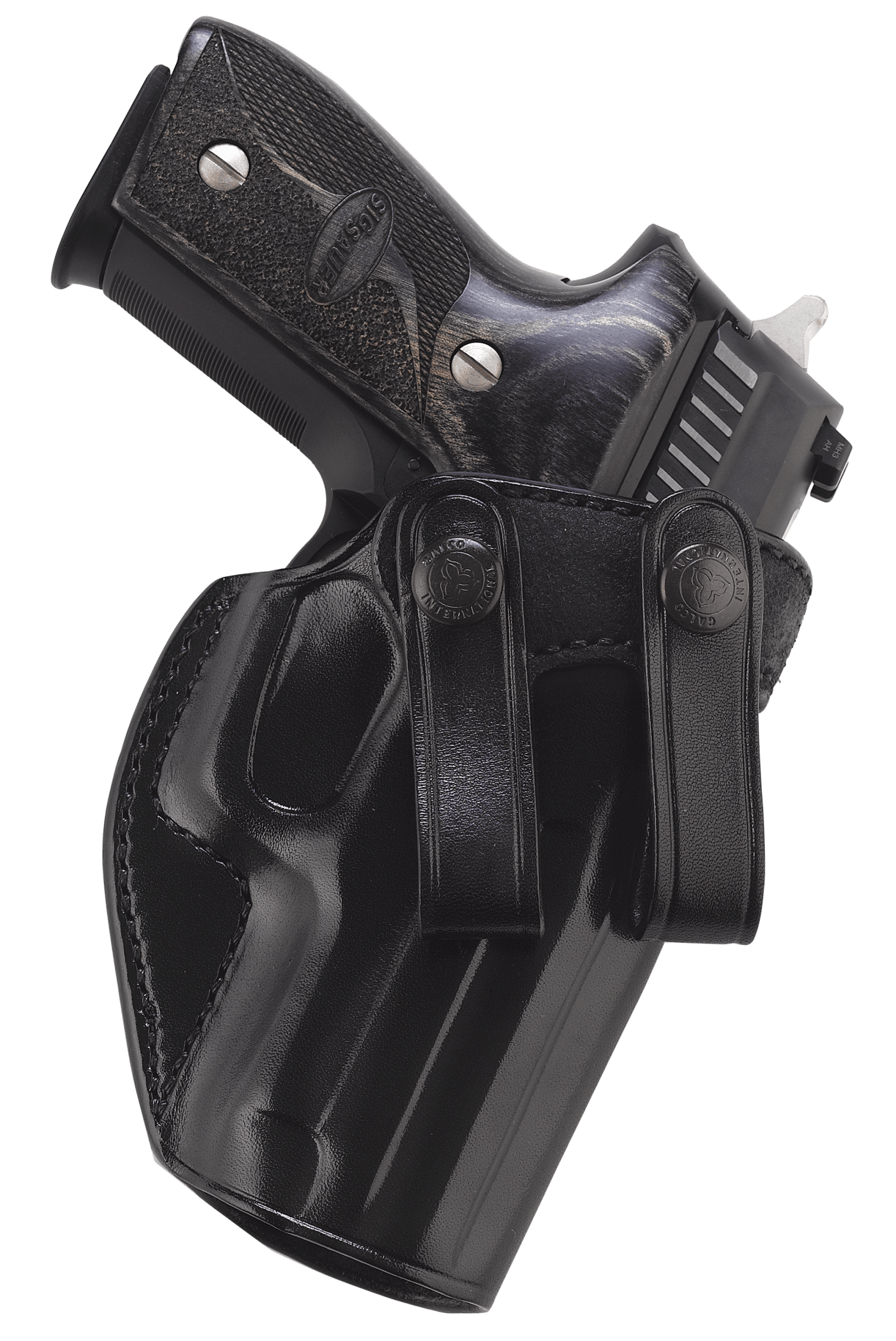 Galco SUM822B Summer Comfort IWB Black Leather Belt Loop Fits Sig P320 Compact Fits Beretta APX Fits Sig M18 Right Hand