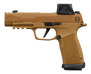 Sig Sauer 365XF9DH3RXSL P365 DH3 w/Optic Compact 9mm Luger 21+1 3.70" Black DLC Barrel  Coyote Cerakote Stainless Steel Lightening Cut/Optic Ready/Serrated Slide & Frame w/Picatinny Rail  Interchangeable Backstrap Grip  Sig ROMEO-X SIG-LOC Red Dot