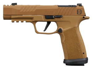 Sig Sauer 365XF9DH3 P365 DH3 Compact 9mm Luger 21+1 3.70" Black DLC Barrel  Coyote Cerakote Stainless Steel Lightening Cut/Optic Ready/Serrated Slide & Frame w/Picatinny Rail  Interchangeable Backstrap Grip  SIG-LOC Compact Footprint