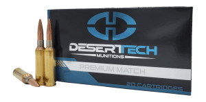 Desert Tech DTM650140BX Premium Match  6.5Creedmoor 140gr 20 Per Box/20 Case