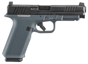 Ruger 19443 RXM  9mm Luger 17+1 4.50" Black FNC Nitride Alloy Steel Barrel & Optic Ready/Serrated Slide  Stealth Gray Polymer Frame w/Accessory Rail  Textured Grip  RMR/RMSc/DeltaPoint Pro Footprint