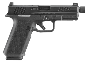 Ruger 19445 RXM  9mm Luger 17+1 4.50" Black FNC Nitride Alloy Steel Threaded Barrel & Optic Ready/Serrated Slide  Black Polymer Frame w/Accessory Rail  Textured Grip  RMR/RMSc/DeltaPoint Pro Footprint
