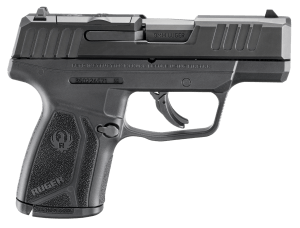 Ruger 3519 Max-9  Compact 9mm Luger 10+1 3.20" Black Nitride Alloy Steel Barrel & Optic Ready/Serrated Slide  Black Polymer Frame  Textured Grip  Shield RMSc/JPoint Footprint