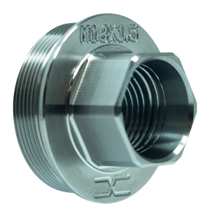 Faxon Firearms FFMDSILHUBM1802 Direct Thread HUB Adapter M18X1.5/1.375"x24 Titanium Silver