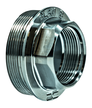 Faxon Firearms FFMDSILHUBPB02 Plan-B HUB Adapter Ultralight 1.375"x24 Titanium Silver