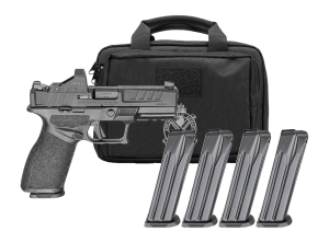 Springfield Armory EC9409BFCLCPAC Echelon 40F.C Gear Pac 9mm Luger 10+1 4" Black Melonite Barrel  Steel Optic Ready/Serrated Slide  Black Polymer Frame w/Picatinny Rail  Ambidextrous