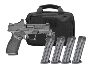 Springfield Armory EC9409BFC15PAC Echelon 40F.C Gear Pac 9mm Luger 15+1 4" Black Melonite Barrel  Steel Optic Ready/Serrated Slide  Black Polymer Frame w/Picatinny Rail  Ambidextrous