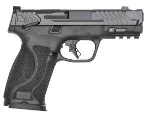 Smith & Wesson 14414 M&P PC M2.0 10mm Auto 10+1 4" Black Armornite Stainless Steel Ported Barrel & Optic Ready/Ported/Serrated Slide  Polymer Frame w/Picatinny Rail Interchangeable Palmswell Grip