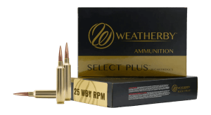 Weatherby M25RPM107HCB Select Plus  25WBY RPM 107gr Hammer Custom 20 Per Box/10 Case