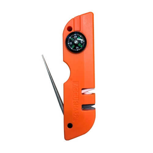 AccuSharp 735C Explorer Outdoor Survival Tool Orange Tungsten Carbide/Ceramic Sharpener - Image 4