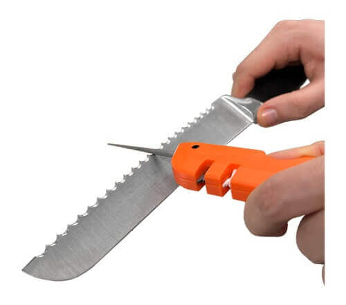 AccuSharp 735C Explorer Outdoor Survival Tool Orange Tungsten Carbide/Ceramic Sharpener - Image 2
