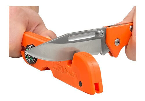 AccuSharp 735C Explorer Outdoor Survival Tool Orange Tungsten Carbide/Ceramic Sharpener - Image 3
