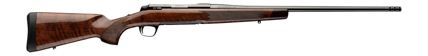 Browning 036123299 X-Bolt 2 Medallion 6.8 Western 3+1 24" Gloss Blued Threaded Barrel Gloss Blue w/Engraving Steel Drilled & Tapped Receiver Fixed Grade II Walnut Stock Left Hand - Image 2