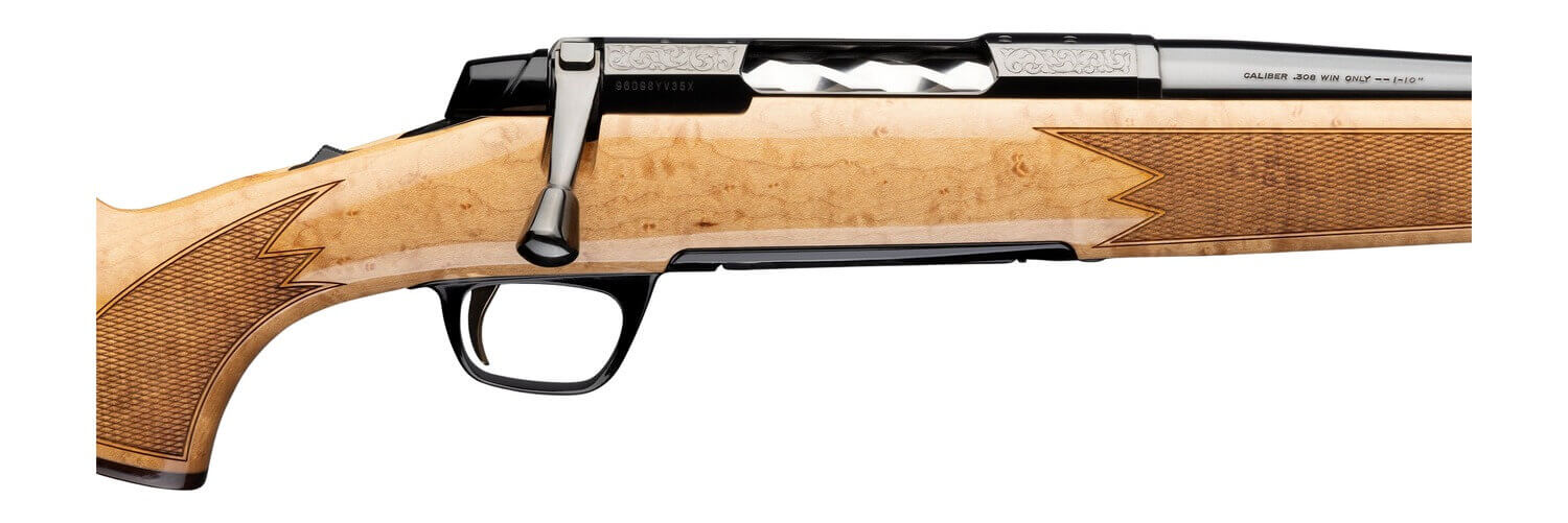 Browning 036129282 X-Bolt 2 Medallion 6.5 Creedmoor 4+1 22" Gloss Blued Threaded Barrel & Steel Drilled & Tapped Receiver Grade V Birds Eye Maple Fixed Wood Stock Right Hand - Image 3