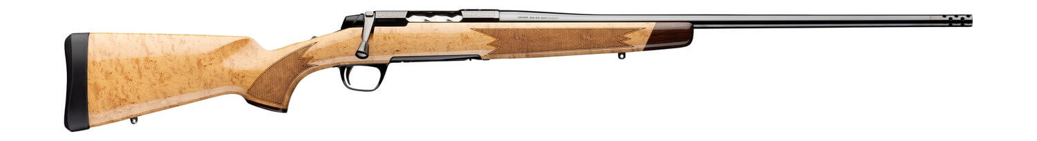 Browning 036129218 X-Bolt 2 Medallion 308 Win 4+1 22" Gloss Blued Threaded Barrel & Steel Drilled & Tapped Receiver Grade V Birds Eye Maple Fixed Wood Stock Right Hand - Image 4