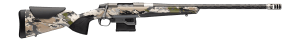 Browning 036141297 X-Bolt 2 Speed LR 300 PRC 5+1 26" Carbon Fiber Threaded Barrel Tungsten Cerakote Steel Drilled & Tapped Receiver Ovix Camo w/Black Overmold Adj Vari-Tech Synthetic Stock Right Hand