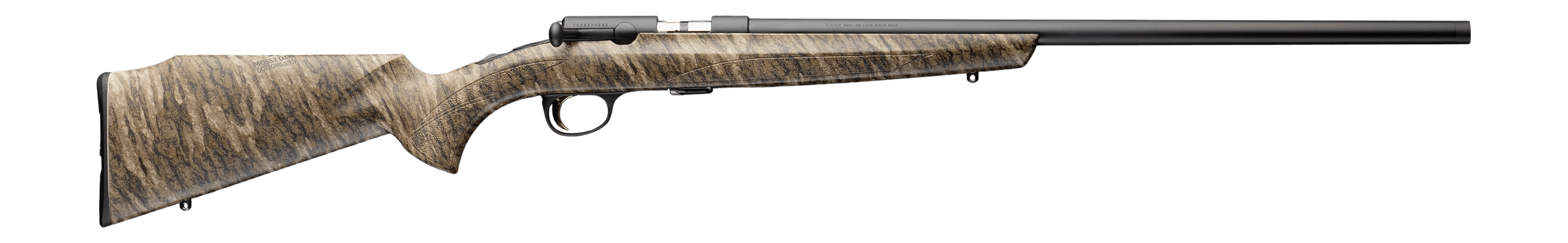 Browning 025259202 T-Bolt Target/Varmint SR 22 LR 10+1 22″ Matte Blued Threaded Barrel Blue Polished Steel Drilled & Tapped Receiver Mossy Oak Bottomland Monte Carlo Synthetic Stock Right Hand Browning 025259202 T-Bolt Target/Varmint SR 22 LR 10+1 22″ Matte Blued Threaded Barrel Blue Polished Steel Drilled & Tapped Receiver Mossy Oak Bottomland Monte Carlo Synthetic Stock Right Hand