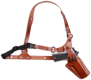 Galco GA186 Great Alaskan Size Fits Chest Up To 54" Tan Leather Shoulder/Torso Strap Fits Ruger Alaskan Fits S&W N Frame Right Hand