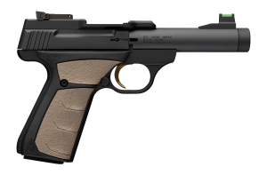 Browning 051609490 Buck Mark Micro Bull SR 22 LR 10+1 4.40" Matte Black Threaded Bull Barrel  Matte Black Alloy Frame  Black/FDE Overmolded UFX Grip  RMSc Footprint