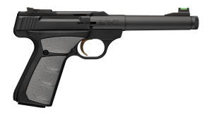 Browning 051617490 Buck Mark Camper 22 LR 10+1 5.90" Matte Black Threaded Bull Barrel  Matte Black Aluminum Frame  Gray UFX Grip