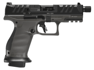 Walther Arms 2871947 PDP Pro SD Compact 9mm Luger 10+1 4.60" Black Threaded Barrel  Black Optic Ready/Serrated Slide  Tungsten Gray Polymer Frame w/Picatinny Rail  Textured Polymer Grip
