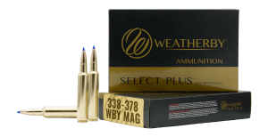 Weatherby M333262HCB Select Plus  338-378Wthby Mag 262gr Hammer Custom 20 Per Box/10 Case