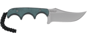 CRKT 2379C Minimalist  2.78" Fixed Persian Plain Bead Blasted 8Cr13MoV SS Blade  Green Micarta Handle