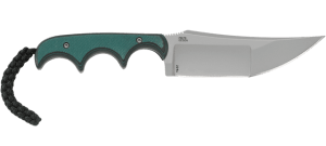 CRKT 2394C Minimalist  3.56" Fixed Katana Plain Bead Blasted 8Cr13MoV SS Blade  Green Micarta Handle