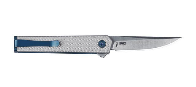 CRKT 7081C CEO Microflipper EDC 2.36" Folding Drop Point Plain Satin 12C27 Sandvik SS Blade Gray Textured Aluminum Handle - Image 2