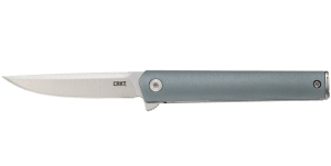 CRKT 7095C CEO Compact EDC 2.61" Folding Plain Satin 1.4116 SS Blade  Blue GRN Handle