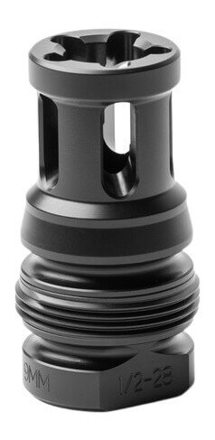 Dead Air RXD687 RXD P-Series Birdcage Flash Hider 9mm 1/2"x28 Threads Black Nitride Stainless Steel - Image 2