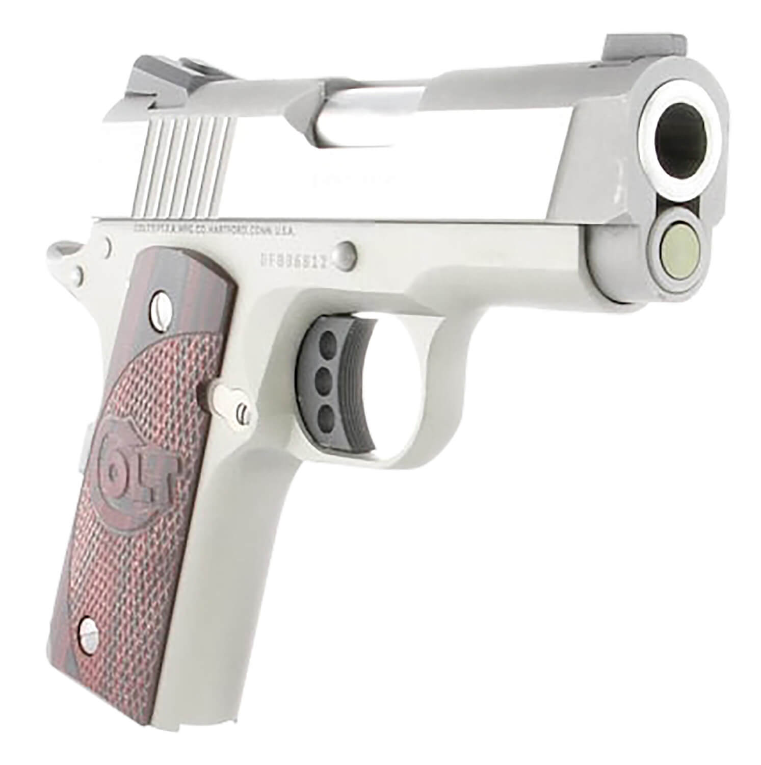 Colt Mfg O7000XE Defender Compact 45 ACP 7+1 3" Steel Barrel Stainless Serrated Slide Matte Stainless Aluminum Frame w/Beavertail Black Cherry Tactical G10 Grips Ambidextrous - Image 3