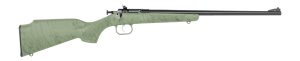 Crickett KSA2342 My First Rifle Gen2 22 LR 1rd 16.13" Blued Single Shot Barrel Drilled & Tapped Receiver Green w/Black Webbing Fixed Synthetic Stock