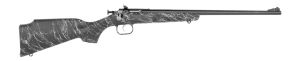 Crickett KSA2344 My First Rifle Gen2 22 LR 1rd 16.13" Blued Single Shot Barrel Drilled & Tapped Receiver Black w/White Webbing Fixed Synthetic Stock