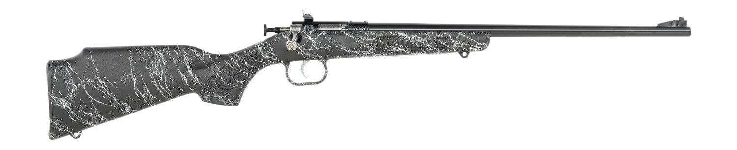 Crickett KSA2344 My First Rifle Gen2 22 LR 1rd 16.13" Blued Single Shot Barrel Drilled & Tapped Receiver Black w/White Webbing Fixed Synthetic Stock - Image 4