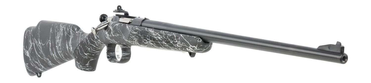 Crickett KSA2344 My First Rifle Gen2 22 LR 1rd 16.13" Blued Single Shot Barrel Drilled & Tapped Receiver Black w/White Webbing Fixed Synthetic Stock - Image 3