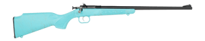 Crickett KSA2346 My First Rifle Gen2 22 LR 1rd 16.10" Blued Single Shot Barrel Drilled & Tapped Receiver Blue w/Gold Webbing Fixed Synthetic Stock