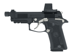Langdon Tactical Tech 80X32BCBRE Beretta Cheetah 80X Micro-Compact 32 ACP 13+1 4.40" Black Threaded Barrel  Black Carbon Steel Optic Ready/Serrated Slide  Black Cerakote Aluminum Frame w/Picatinny Rail  Textured Grip  Ambidextrous